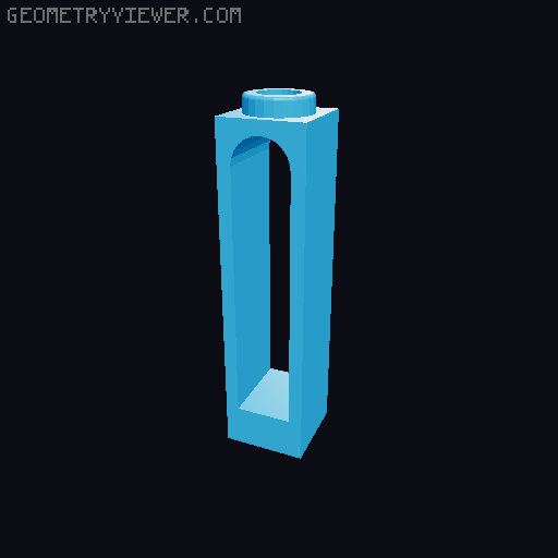 Piezas con Arcos Interiores 3D model thumbnail
