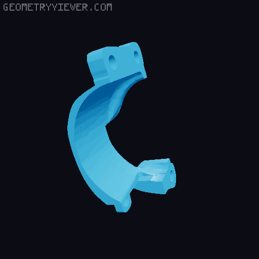 PNV-57E monocular adapter for Wilcox J arm 3D model thumbnail