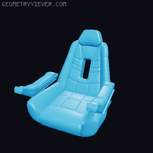 AFA - Sovereign - 4.5" Scale - Captain's Chair and Officer Chair 3D model thumbnail
