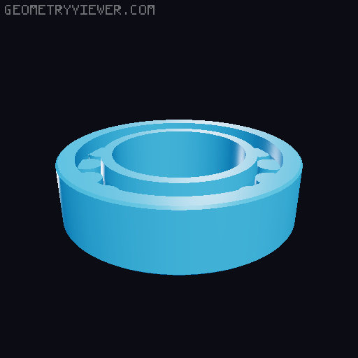 Tiger Tank Idler Wheel Parts.(STL-1) 3D model thumbnail