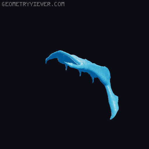 Cut Up Red Dragon 3D model thumbnail