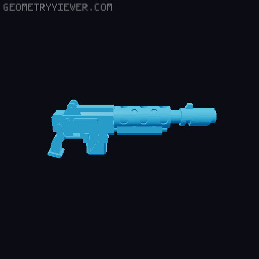 Futuristic guns - pack 1 (2HG1 position) 3D model thumbnail