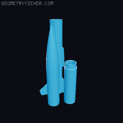 Advanced Model Rocket - Seeker II 3D model thumbnail