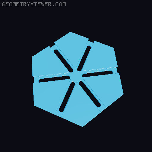 Trammel of Archimedes (Ellipsograph/"Do Nothing Machine") 3D model thumbnail
