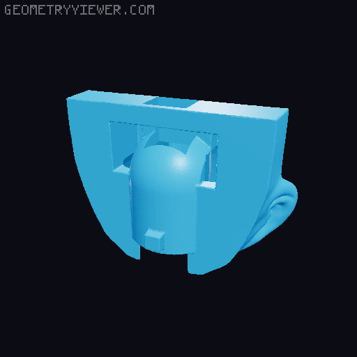 Dummy 13 Anime-style head base 3D model thumbnail