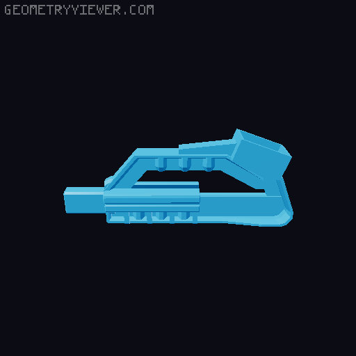 D13  Modular Gun   (Series first) 3D model thumbnail