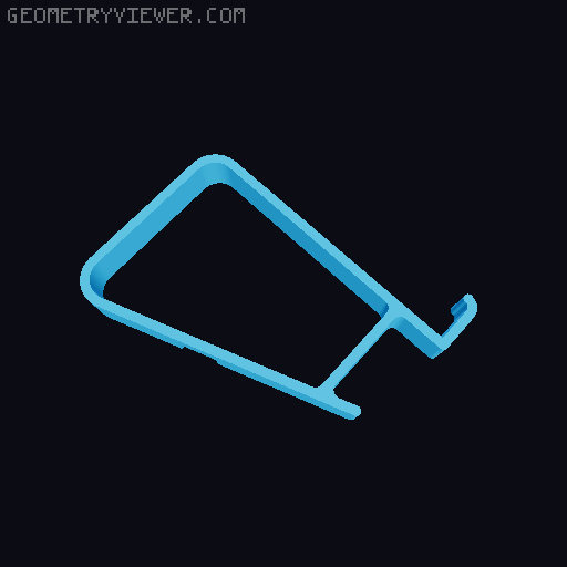 Laptop stand for thicker units 3D model thumbnail