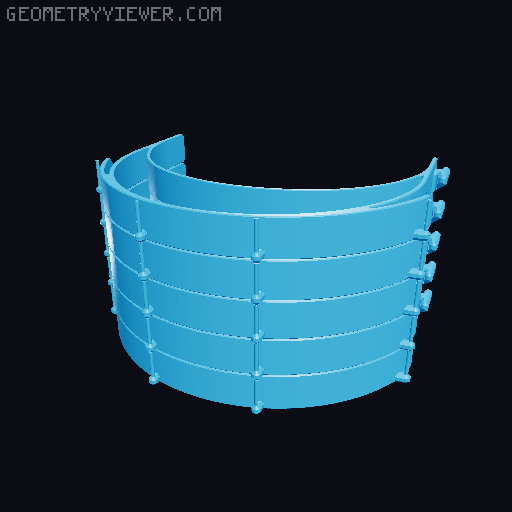 PRUSA RC3 faceshield remix - "stacked" 3D model thumbnail
