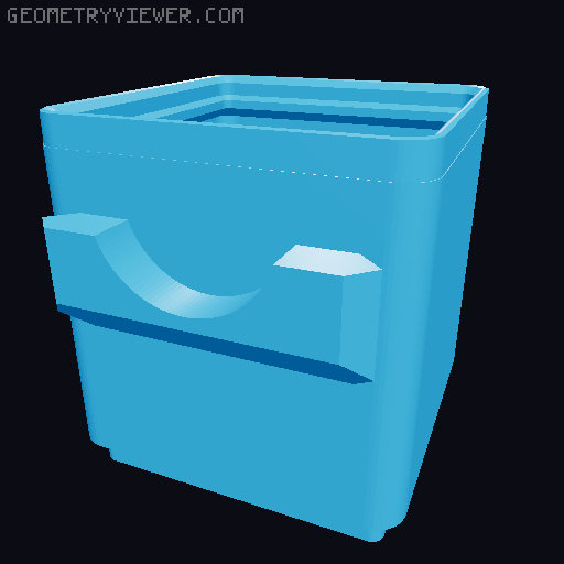 Parametric Gridfinity bins for GOEWS 3D model thumbnail