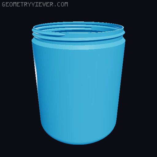 Simple Piggy Bank Containers 3D model thumbnail