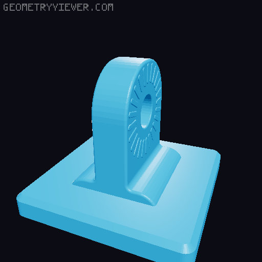 Olight S1R/S2R flashlight arm 3D model thumbnail