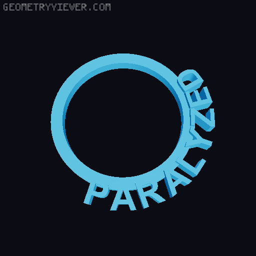 D&D 5e Condition Ring for 32mm Bases 3D model thumbnail