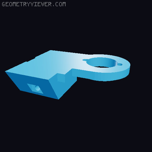 Door lever lock children/Pet proof 3D model thumbnail