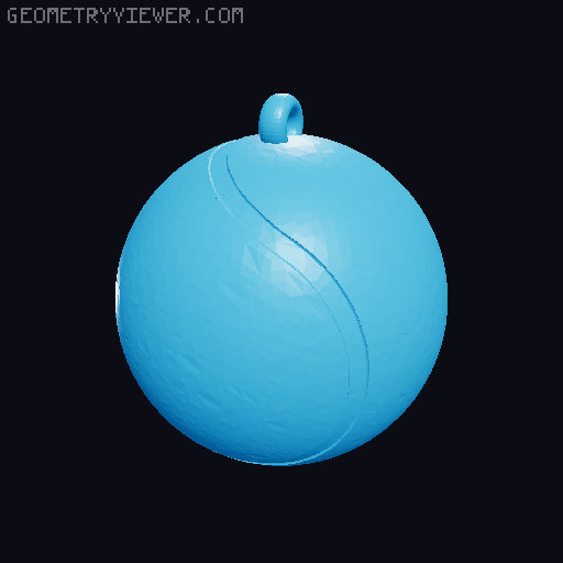 Sports Ball Ornaments - Football Tennis Golf Soccer 3D model thumbnail