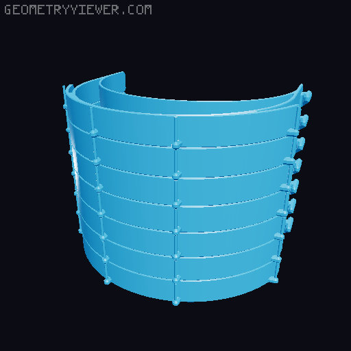 PRUSA RC3 faceshield remix - "stacked" 3D model thumbnail
