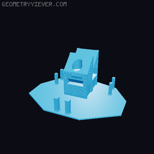 Money Making Building 3D model thumbnail