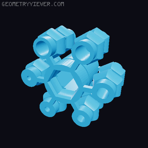 Universal Joints 3D model thumbnail