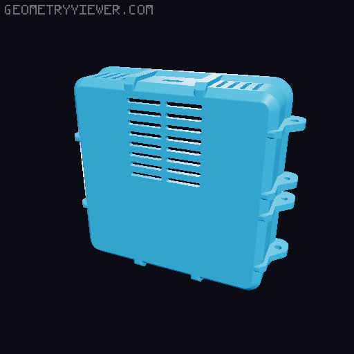USBC-PD (Power Delivery) 100W Power Bank 3D model thumbnail
