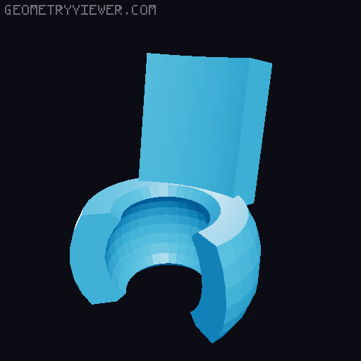 Clip on cape remix for Lucky 13 3D model thumbnail