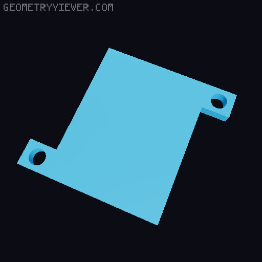Ethernet Coupler Holder 3D model thumbnail