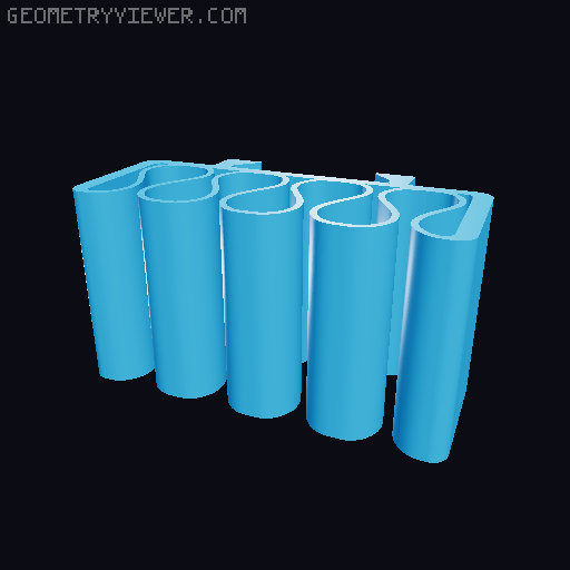 Universal Cable Holder for Underware 3D model thumbnail