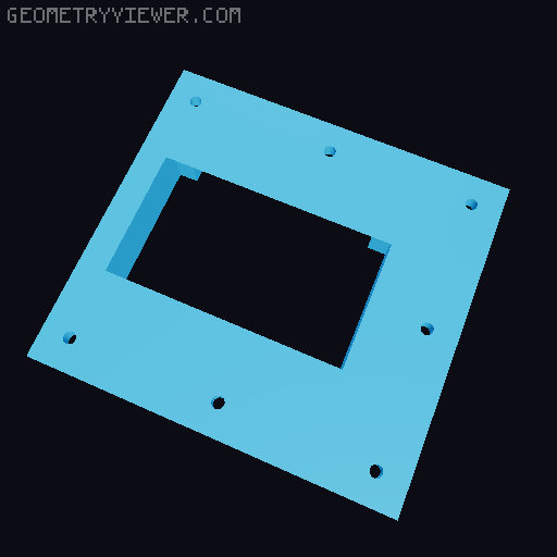 Kobra 3v2 Ace Pro Top Mount 3D model thumbnail