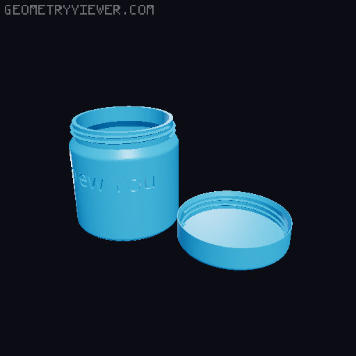 Screw ( You ) Jar 3D model thumbnail