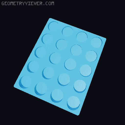 Gridfinity NUUN Tube Storage 3D model thumbnail