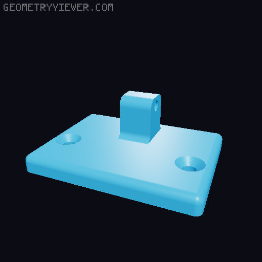 LCD 1602 Mount 3D model thumbnail