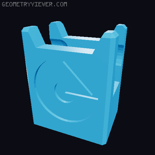 Minion 13 parts - head and chest 3D model thumbnail