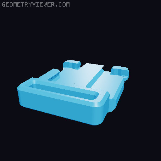 [REMIX] Side Release Buckle 3D model thumbnail