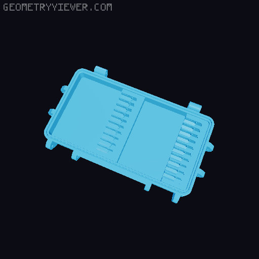 Gridfinity Rugged Bit Case 3D model thumbnail