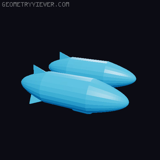 Benchy Zeppelin 3D model thumbnail