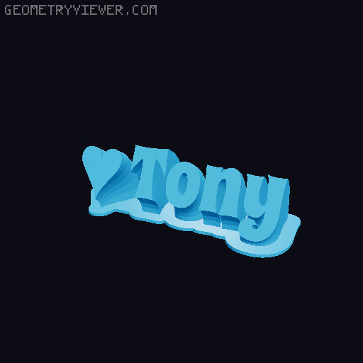 Valentine sculpture 3D model thumbnail