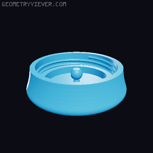 Gear shift fidget toy with spring and ball joint 3D model thumbnail