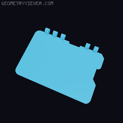 Kiisu v4b Flip Case 3D model thumbnail
