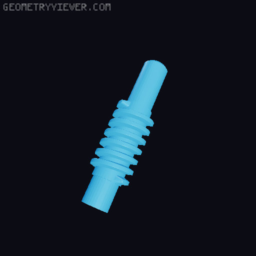 Hadley Hill and "Strurdy" Mount Worm Gear Altitude adjustor 3D model thumbnail