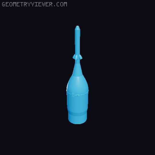 SLS Artemis 2 3D model thumbnail