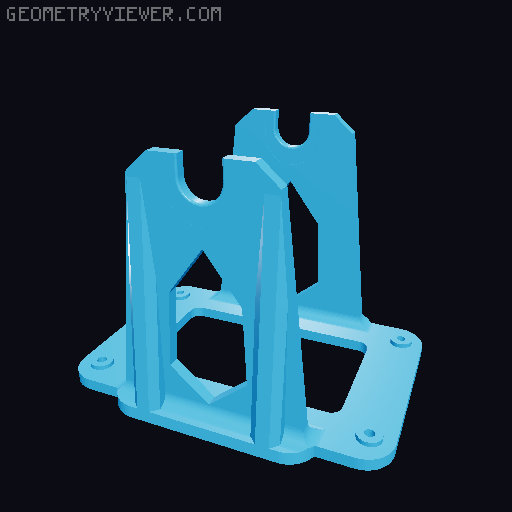 Donor Spool Holder Frame for 2kg+ Spools 3D model thumbnail