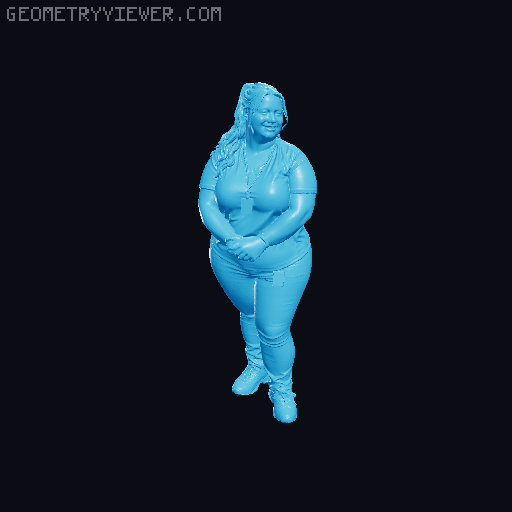 Confident Woman Workers 3D model thumbnail