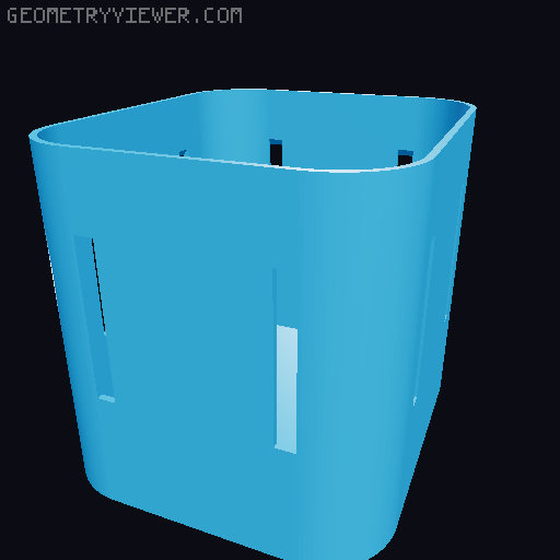 Skadis board for steel shelves 3D model thumbnail