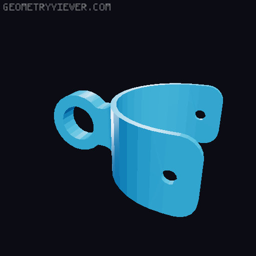 Blue Yeti Mech Arm Holder 3D model thumbnail