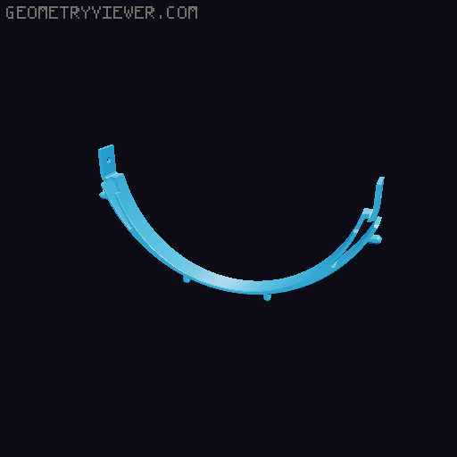 visière mobile 3D model thumbnail