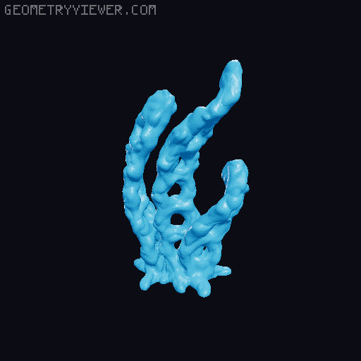 100 Fantasy Plants for Tabletop Base & Terrain Design (Alien Vegetation 61) 3D model thumbnail