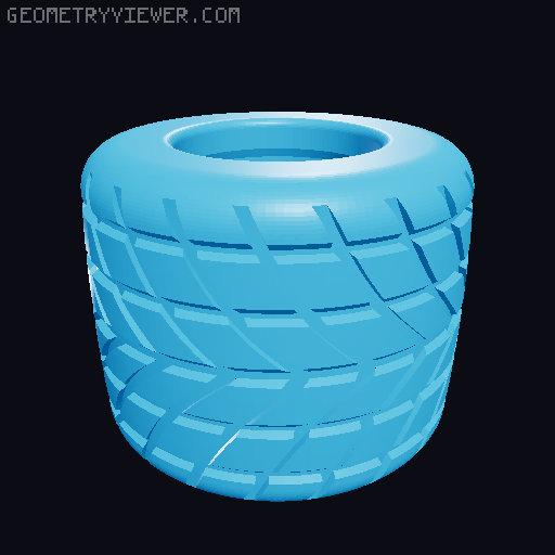 tyres go kart 3D model thumbnail