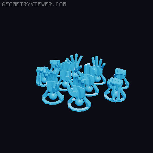 Easy Lucky 13 Hands (updated) 3D model thumbnail
