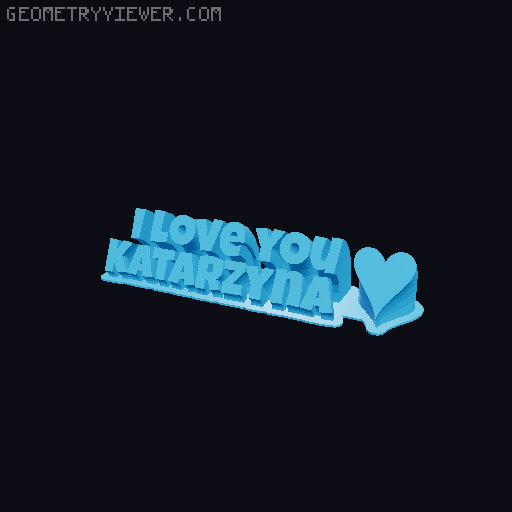 I love you... 3D model thumbnail