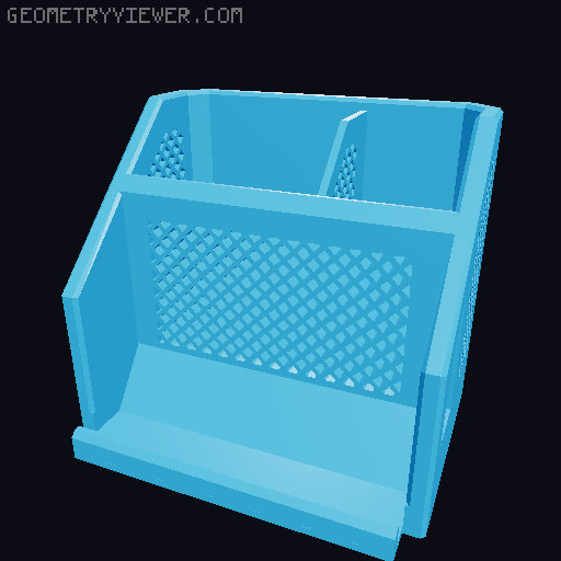 smartphone stand organizer 3D model thumbnail