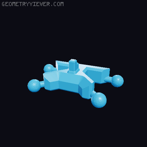 A13 - Back Addons 3D model thumbnail