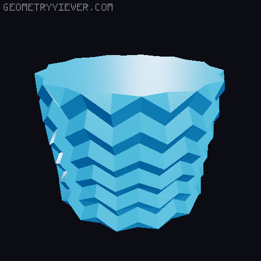 1 Hour Water Tight Geometric Pot (Remix of SASSy Design) 3D model thumbnail